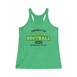Softball Tank/ Property Of Fastpitch Softball Gift Tank Top