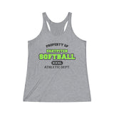 Softball Tank/ Property Of Fastpitch Softball Gift Tank Top