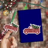 Christmas Stickers/ Old Fashion Farmhouse Truck Laptop Decal, Planner, Journal Vinyl Stickers
