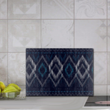 Aztec Cutting Board/ Southwestern Geometric Navy And White Tribal Kitchen Décor Gift