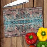 Aztec Cutting Board/ Southwestern Pastel Pink And Blue Kitchen Décor Gift
