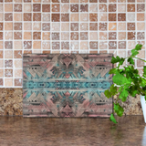 Aztec Cutting Board/ Southwestern Pastel Pink And Blue Kitchen Décor Gift