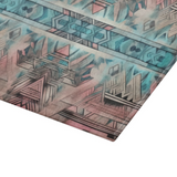 Aztec Cutting Board/ Southwestern Pastel Pink And Blue Kitchen Décor Gift