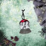 Halloween Snow Globe Ornaments/ Creepy Horror Hands Blood Drips Tree Ornament