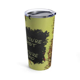 Softball Stainless Steel 20oz Tumbler/ Motivational Quote Chalkboard Play Like You’re In First Chalkboard Travel Mug Gift
