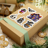 Halloween Stickers/ Halloween Town Collection B Laptop Decal, Planner, Journal Vinyl Sticker Pack