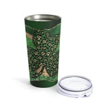 St. Patrick's Day Stainless Steel 20oz Tumbler/  Leopard Glam Shamrock Travel Mug Gift