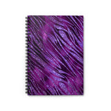 Tiger Glam Journal/ Purple Tiger Stripes Animal Print Notebook/ Diary Gift