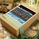 Christmas Stickers/ Holiday Frosty’s Ice Cream Shoppe Laptop Decal, Planner, Journal Vinyl Stickers