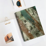 Steampunk Journal/ Vintage Glam Teal Grunge Edison Bulbs Notebook/ Diary Gift