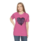 Valentine Shirts/ Distressed Purple Gothic Ephemera Journal Heart With Barbed Wire Frame T shirts