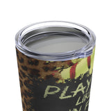 Softball Stainless Steel 20oz Tumbler/ Motivational Quote Chalkboard Play Like You’re In First Chalkboard Travel Mug Gift