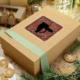 Hockey Stickers/ Caution Sign Brick Wall Goalie Laptop Decal, Planner, Journal Vinyl Stickers