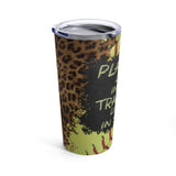Softball Stainless Steel 20oz Tumbler/ Motivational Quote Chalkboard Play Like You’re In First Chalkboard Travel Mug Gift