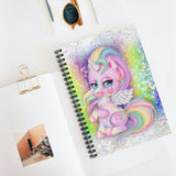 Unicorn Journal/ Pretty Glam Purple, Pink, Blue Rainbow Unicorn Notebook/ Diary Gift