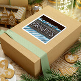 Christmas Stickers/ Holiday Frosty’s Ice Cream Shoppe Laptop Decal, Planner, Journal Vinyl Stickers