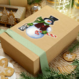 Christmas Stickers/ Snowman With Lantern Laptop Decal, Planner, Journal Vinyl Stickers