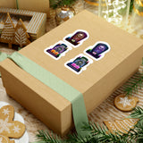 Halloween Stickers/ Neon Cemetery Headstones And Candles Collection Laptop Decal, Planner, Journal Vinyl Sticker Pack