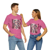 Valentine Shirts/ Silver Gray Heart With Burgundy And Pink Brushtroke Background T shirts