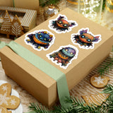 Halloween Stickers/ Zombie Creepy Pumpkin Monsters Collection Laptop Decal, Planner, Journal Vinyl Sticker Pack