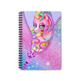 Unicorn Journal/ Rainbow Glam Purple, Pink, Blue Zipper Unicorn Notebook/ Diary Gift