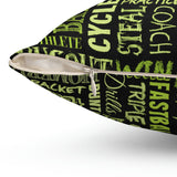 Softball Pillow/ Softball Game Terms Inspirational Bedroom Decor Gift