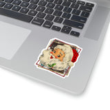 Christmas Stickers/ Old Fashion Santa Claus Laptop Decal, Planner, Journal Vinyl Stickers