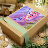 Unicorn Stickers/ Purple Glam Pastel Pink Unicorn Peek-A-Boo Zipper Laptop Decal, Planner, Journal Vinyl Stickers