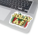 Christmas Stickers/ Jolly AF Marquee Lights Laptop Decal, Planner, Journal Vinyl Stickers