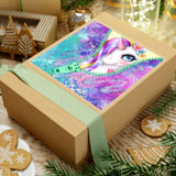 Unicorn Stickers/ Neon Glam Pastel White Unicorn Peek-A-Boo Zipper Laptop Decal, Planner, Journal Vinyl Stickers