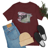 Valentine Shirts/ Gothic Pink Stitches Skeleton Heart Junk Journal Post Card T shirts