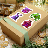 Halloween Stickers/ Silly Fuzzy Monster Collection Laptop Decal, Planner, Journal Vinyl Sticker Pack