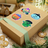 Halloween Stickers/ Cute Monster Vampire Pumpkin Collection Laptop Decal, Planner, Journal Vinyl Sticker Pack