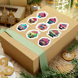 Cyberpunk Cupcakes Stickers/ Cute Anime Neon Cupcake Collection Laptop Decal, Planner, Journal Vinyl Sticker Pack