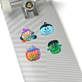 Halloween Stickers/ Cute Monster Vampire Pumpkin Collection Laptop Decal, Planner, Journal Vinyl Sticker Pack
