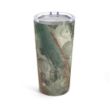 Vintage Steampunk Glam Stainless Steel 20oz Tumbler/ Teal Grunge Edison Bulbs Travel Mug Gift