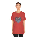 Valentine Shirts/ Gothic Grunge Gray Parchment Heart Skeleton Keys With Rose Pink Ivy Frame T shirts