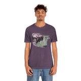 Valentine Shirts/ Gothic Pink Stitches Skeleton Heart Junk Journal Post Card T shirts