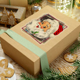 Christmas Stickers/ Old Fashion Santa Claus Laptop Decal, Planner, Journal Vinyl Stickers