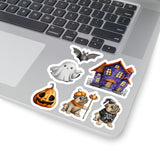 Halloween Stickers/ Halloween Town Collection C Laptop Decal, Planner, Journal Vinyl Sticker Pack