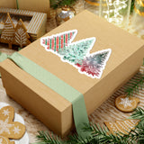 Christmas Stickers/ Red And Green Holiday Trees Laptop Decal, Planner, Journal Vinyl Stickers