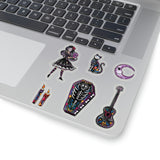 Halloween Stickers/ Day Of The Dead Dia De Los Muertos Fantasy Collection Laptop Decal, Planner, Journal Vinyl Sticker Pack
