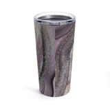 Vintage Steampunk Glam Stainless Steel 20oz Tumbler/ Purple Balloon, Skeleton Keys Glitter Travel Mug Gift