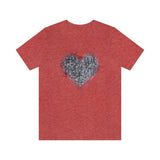 Valentine Shirts/ Gothic Grunge Gray Parchment Heart Skeleton Keys With Rose Pink Ivy Frame T shirts