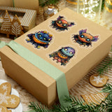 Halloween Stickers/ Zombie Creepy Pumpkin Monsters Collection Laptop Decal, Planner, Journal Vinyl Sticker Pack