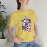 Valentine Shirts/ Gothic Tic Tac Toe Bones And Roses On Marbled Gray Paint Brushstrokes T shirts