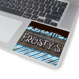 Christmas Stickers/ Holiday Frosty’s Ice Cream Shoppe Laptop Decal, Planner, Journal Vinyl Stickers