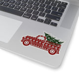 Christmas Stickers/ Old Fashion Farmhouse Truck Laptop Decal, Planner, Journal Vinyl Stickers