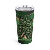 St. Patrick's Day Stainless Steel 20oz Tumbler/  Leopard Glam Shamrock Travel Mug Gift