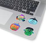 Halloween Stickers/ Cute Monster Vampire Pumpkin Collection Laptop Decal, Planner, Journal Vinyl Sticker Pack